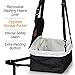 Parkland Pet Pet Car Booster Seat, Dog Ride, Includes Safety Leash and Zipper Storage Pocket