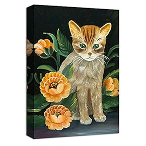 signwin Canvas Wall Art Cute Cat Canvas Prints...