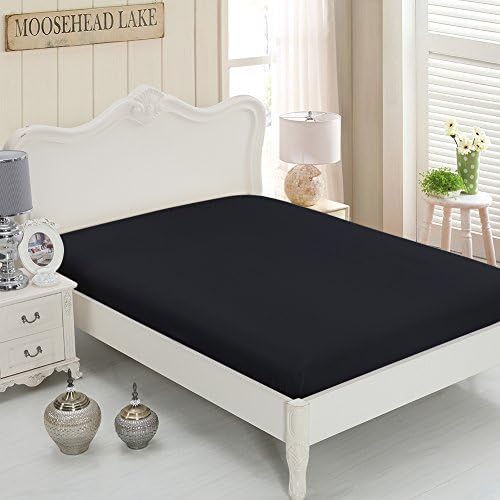 Fitted Sheet HIGHEST QUALITY Deep Pocket Brushed Velvety Microfiber 1800 Bedding, Breathable, Extra Soft and Comfortable - Hypoallergenic Wrinkle, Fade, Stain Resistant