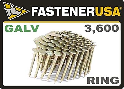 1-3/4" Ring Galvanized Coil Roofing Nails 3.6M JobPak