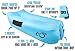Live Infinitely Inflatable Air Lounger Chair Features Headrest, 2 Pockets, 700 Gauge Inner Liner, 420D Ripstop Exterior & Travel Bag Use On Beach Or In The Pool 9’ Long & Holds 500 (Bright Blue)