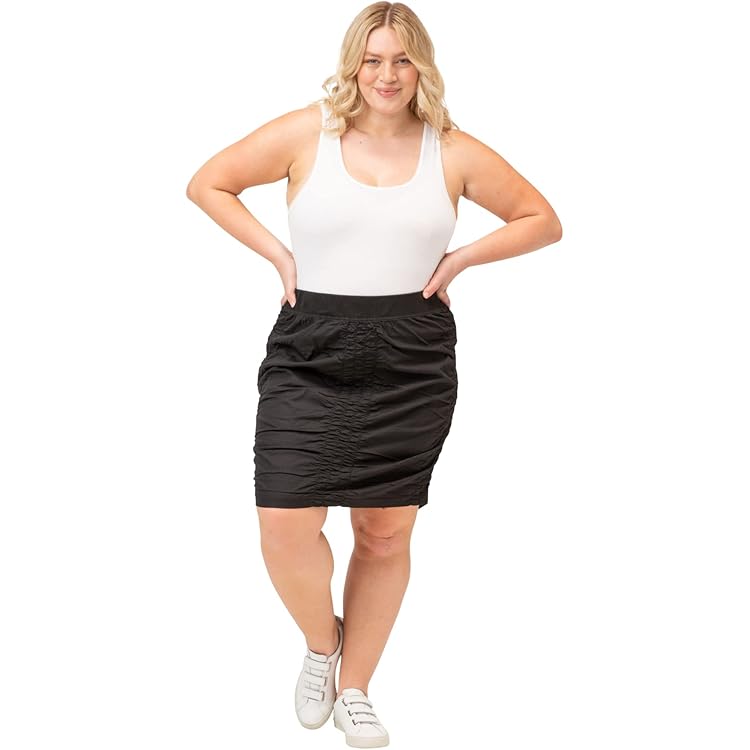 XCVI Wearables Solid Trace Skirt Mink XL (Women's 16) at Amazon