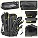 CVLIFE Outdoor Tactical Backpack Military Rucksacks for Camping Hiking Medium Packs 40L(Black)