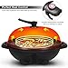 Giantex Electric Grill Indoor Outdoor, Non-stick Grill Griddle Plate, 3 Cooking Zones, Temperature Control, Drip Tray, 1350W 200sq.in BBQ Grill for Balcony Apartments Backyard Party Camping (Black)