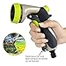 TAYTHI Garden Hose Nozzle Hand Spray Nozzle with 5 Washers - 8 Adjustable Pattern Pistol Grip Front Trigger Water Nozzle High Pressure for Watering Plants, Car Wash and Showering Pets