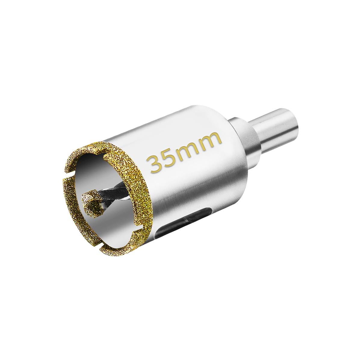 Meccion Diamond Hole Saw with Pilot Center Drill Bit 35mm Diamond Core Hole Cutter for Tile, Porcelain, Glass, Marble, Ceramic — image 1
