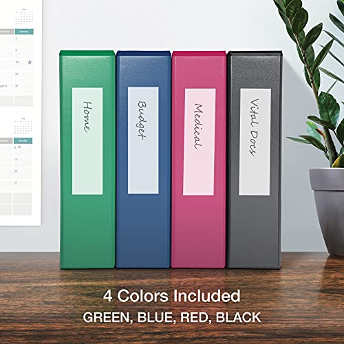 Oxford 3 Ring Binders, 2 Inch Easy Open D Rings, View Binder