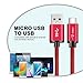 USB Type C cable, I-Bollon 3 Feet USB C to USB 3.0 Nylon Braided charging and sync Cable for Apple Macbook, Samsung Galaxy S8 S8 Plus,Google Pixel,Nexus 5X 6P,OnePlus 2,LG G5 G6 and More [2 pack,RED]