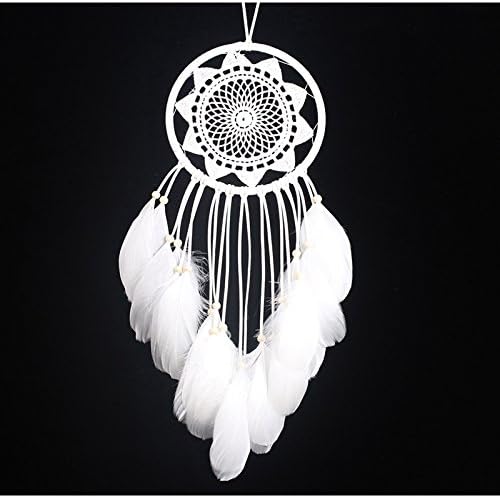 Ocama Sun Flower Dream Catcher Circular Net With Feathers Wall Hanging Car Hanging Decor Gift