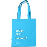 Baby Light Blue Canvas Tote Bags16"X14",100%Cotton Fabric Reusable Grocery Bag with Inner Safety Pocket & Long Handles, Large Capacity Cute Summer Beach Tote Bags for Women,Shoulder Cloth Shopping Bag | Blue Canvas Tote Bag, 100%cotton, Safety Pocket, Long Handles, Summer Beach Tote