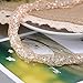 MytysRose Gold Mesh Bracelet Clear CZ Crystal Charm Link Bangle Wedding Bracelets for Brides