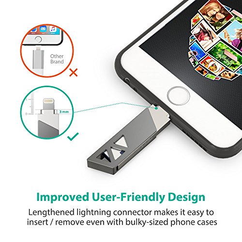 iPhone Flash Drive USB 3.0 32GB,RAVPower iPad External Memory Stick
