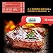 Habor Digital Meat Thermometer Cooking Temperature Kitchen Instant Read Sensor with Largre LCD, Folding Long Probe for BBQ Grill Smokers Chicken Turkey Cake Brewing Milk Ruby Red