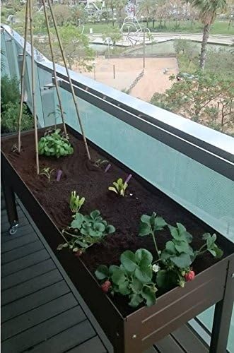 MESA DE CULTIVO Lacada marrón. Medidas: Largo 150cm x Ancho 50cm x ...