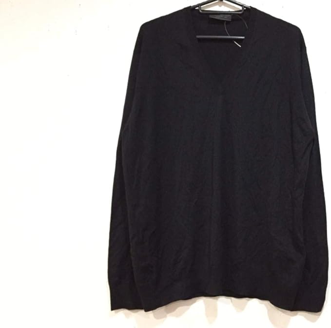 Amazon プラダ Prada カットソー 長袖カットソー メンズ 黒 中古 Tシャツ カットソー 通販