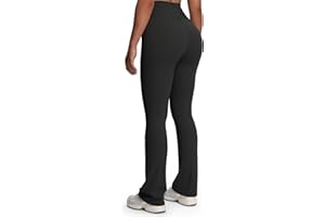 Aoxjox Flare Leggings for Women Trinity Tummy Control High Waisted Wide Leg Yoga Pants 29"/31"/33"