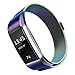 Simpeak Compatible for Fit bit Charge 2 Bans, Stainless Steel Replacement Metal Band Strap with Closure Clasp for Fit bit Charge 2 Fitness, Women Men