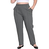 HDE Women's Plus Size Pintuck Pull On Sweatpants with Pockets