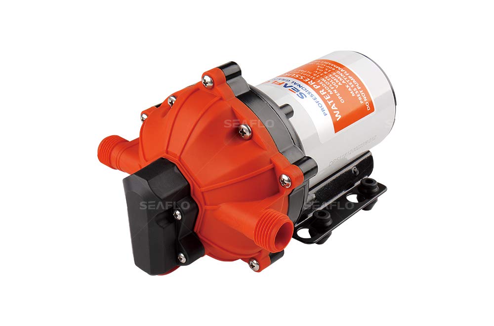 Seaflo 55-Series Diaphragm Pump - 12V DC, 5.5 GPM, 60 PSI with HEAVY DUTY PRESSURE SWITCH