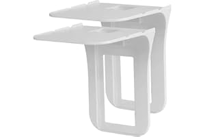 2Pcs Wall Outlet Shelf 6.69x5.31x5.71in Multi-Function Plastic Outlet Shelf with Cord Storage for Bathroom Kitchen Bedrooms