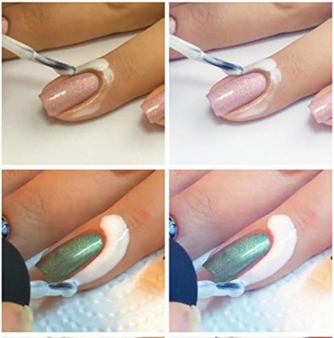 OALY Nail Art Peel Off Base Coat Nail Polish Remover Anti Overflow Glue White