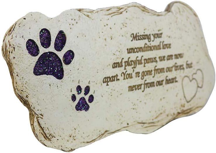 JHB Pet Memorial Plaques for Garden Decor Dog or Cat For Garden Backyard Marker Grave Tombstone - Lost of Pet Gifts - Image 5