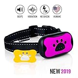 Dog Bark Collar - Works Fast - Safe, Humane  - No Shock - Vibration, Beep Mode Training Device - Fits Small, Medium, Large Dogs / Puppies - Fast Results - Quickly Trains Dogs to Stop Barking