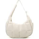 Lytosmoo Nylon Shoulder Bag for Women Small Crescent Puffer Purse Quilted Purses Bag Puffer Bag for Travel