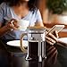 Vremi French Press - 8 Cup Coffee Maker Premium Heat Resistant Borosilicate Glass Pot - 2 Quart Pitcher with Stainless Steel Bamboo Frame - Micro Mesh Plunger Presser Filter for Ground Coffee or Tea