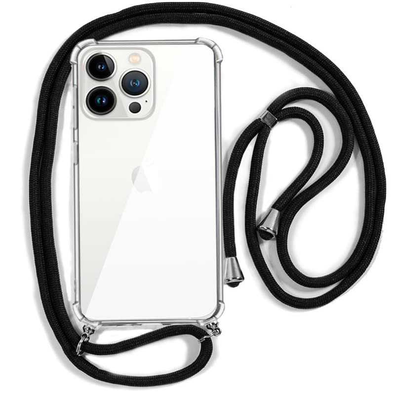 Cool Case for iPhone 13 Pro Lanyard Black