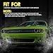 CAR ROVER Car Door LED Logo Projector Lights Welcome Ghost Shadow Courtesy Step Lamp for 2015-2018 Dodge Challenger Series (Pack of 2)