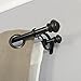 Decopolitan Urn Telescoping Double Drapery Rod Set, 36-72