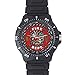 Cool Fireman Plastic Quartz Watch Firefighter Watches for Men Christmas Day Birthday Gift Watch,Black