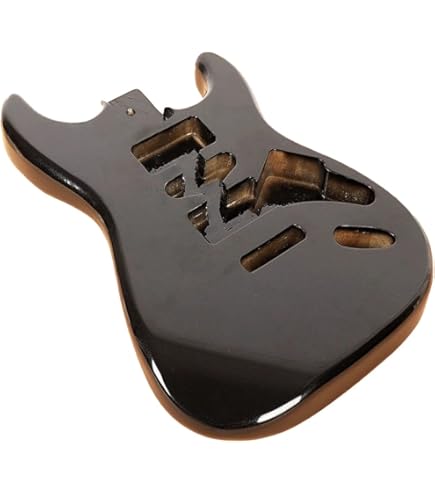 Fenderストラトブラック ボディ Deluxe Series Stratocaster® Alder Body, Black – Fender