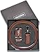 Marino Men’s Genuine Leather Ratchet Dress Belt With Automatic Buckle, Enclosed in an Elegant Gift Box - Umber Nut - Adjustable from 28