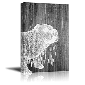 Black and White Abstract Pictures Home Wall for...