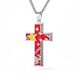 WULZST Handmade Womens Mens Cross Pendant Necklace