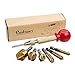 Countersink Drill Bit+Center Punch, Baban Countersink Drill Bit Set 6 Pcs 1/4'' Hex Shank HSS 5 Flute Countersink 90 Degree Center Punch Tool Sets For Wood Quick Change Bit 6mm-19mm
