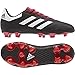 adidas Unisex-Kid's Goletto VI Firm Ground Football Shoe, Black/White/Scarlet, 12K M US Little Kid