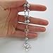 24 Pcs Blue Mini Rosary Baptism Favors with Angels for Boy Recuerdos de Bautizo Finger Rosaries Silver Plated