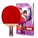DHS Ping Pong Table Tennis Racket Paddle Bat 4 Star Penhold Short Handle Double Pimples-in Bat 4006 with Landson Support