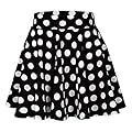 UOFOCO Summer Skirt for Women Fashion Party Cocktail Dot Printed Skirt High Waist Midi