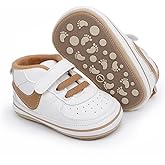 Clowora Unsex Baby Shoes Boys Girls Infant Sneakers Non-Slip Soft Rubber Sole Toddler Crib First Walker Lightweight Shoes