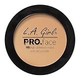 L.A. Girl Pro Face HD Matte Pressed Powder, Soft Honey, 0.25 Ounce (Pack of 3)
