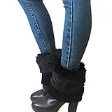 Oureamod Short Leg Warmer for Women Crochet Knitted Boot Socks