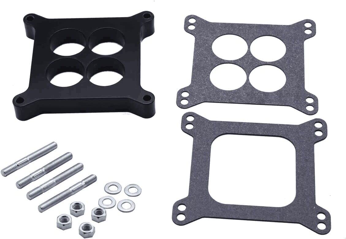 Photo 1 of 1/2" Ported Phenolic Carburetor Spacer 4bbl SBC BBC BB Compatible for Holley SB Chevy Ford