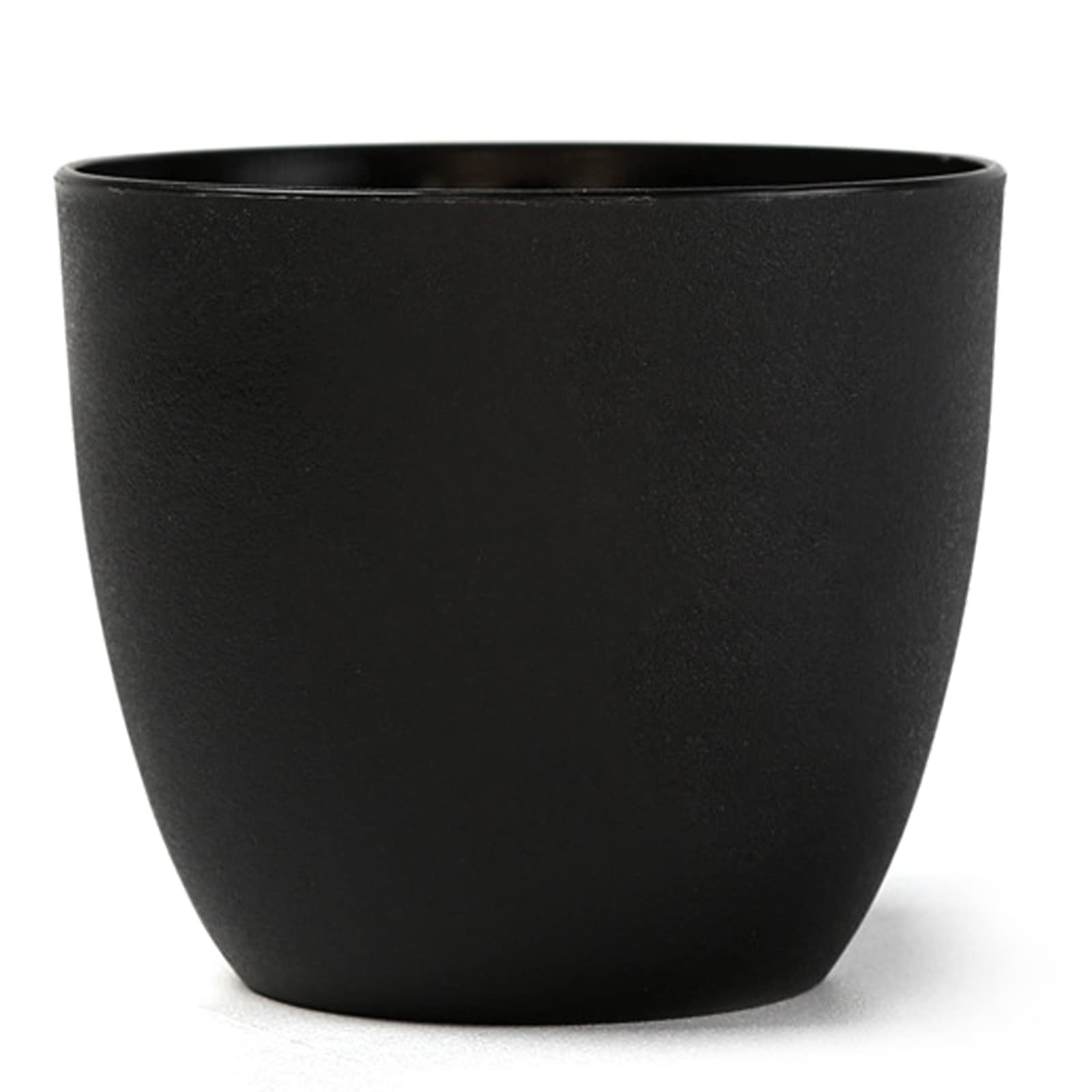 Muzhira Plant Pots, 20cm Thicken Plastic Planter with Drainage Holes, Plant Container Indoor Gardening Pot for Indoor and Outdoor Garden - Black
