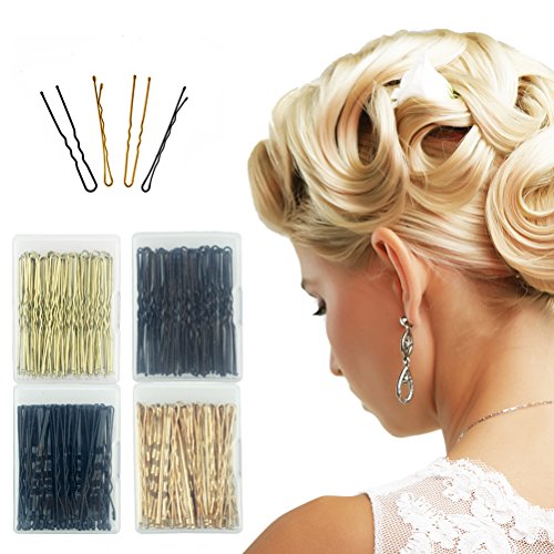 Habibee 200 count premium bobby pins u pins black and blonde bob …
