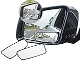 Meirun 360° Rotate Blind Spot Mirror,Adjustable Wide Angle Rear View Mirror HD Glass Convex Side View Mirror for Car