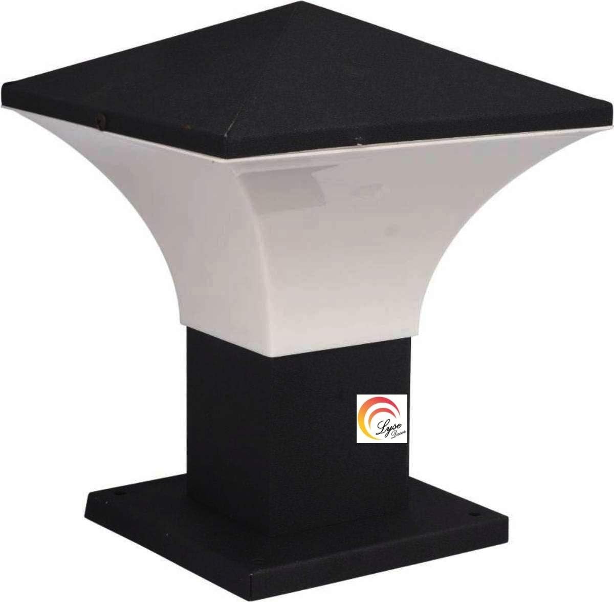 Lyse Decor_Unbreakable PVC & Water Proof Outdoor/Exterior Gate Light,Pole Light,Pillar Lamp,Garden Light_Pack of 1